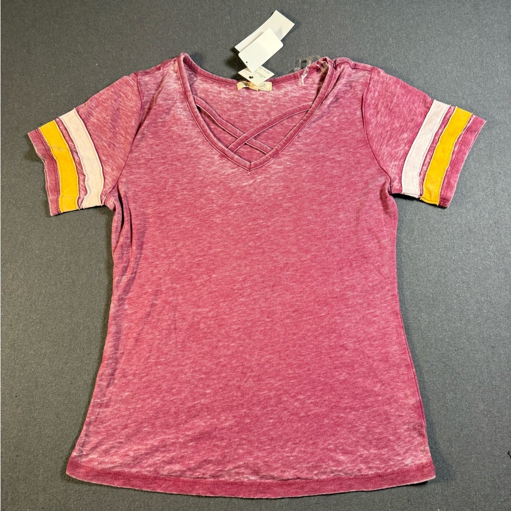 Ultra Flirt Crisscross Football T-Shirt - Juniors small